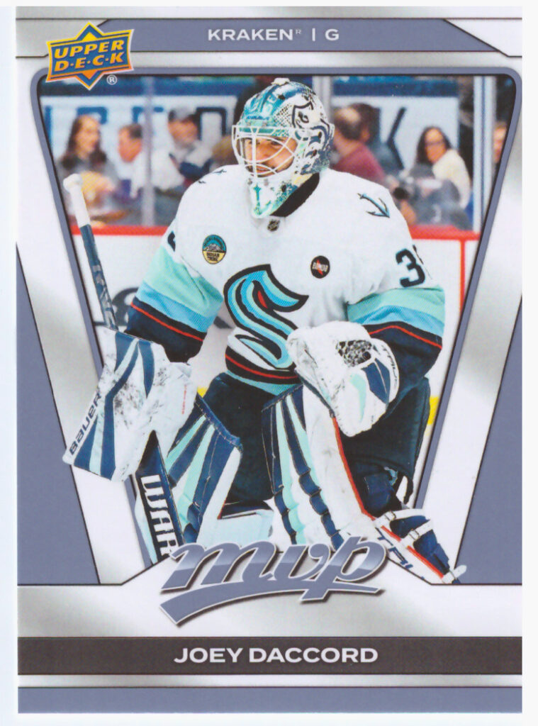 2025/26 MVP – Joey Daccord Seattle Kraken 33