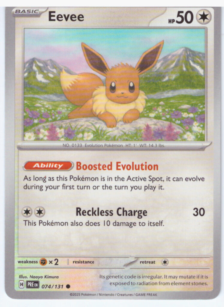 Scarlet & Violet 8.5: Prismatic Evolutions – Eevee 074