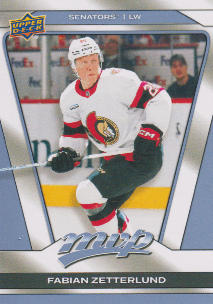 2025/26 MVP – Fabian Zetterlund Ottawa Senators 108