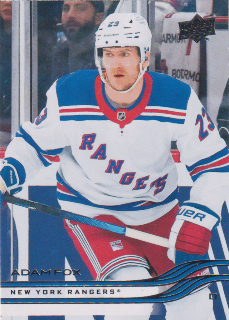 2025/26 Upper Deck Series 1 – Adam Fox New York Rangers 115