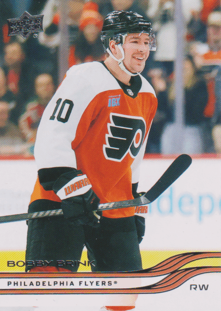 2025/26 Upper Deck Series 1 – Bobby Brink Philadelphia Flyers 129