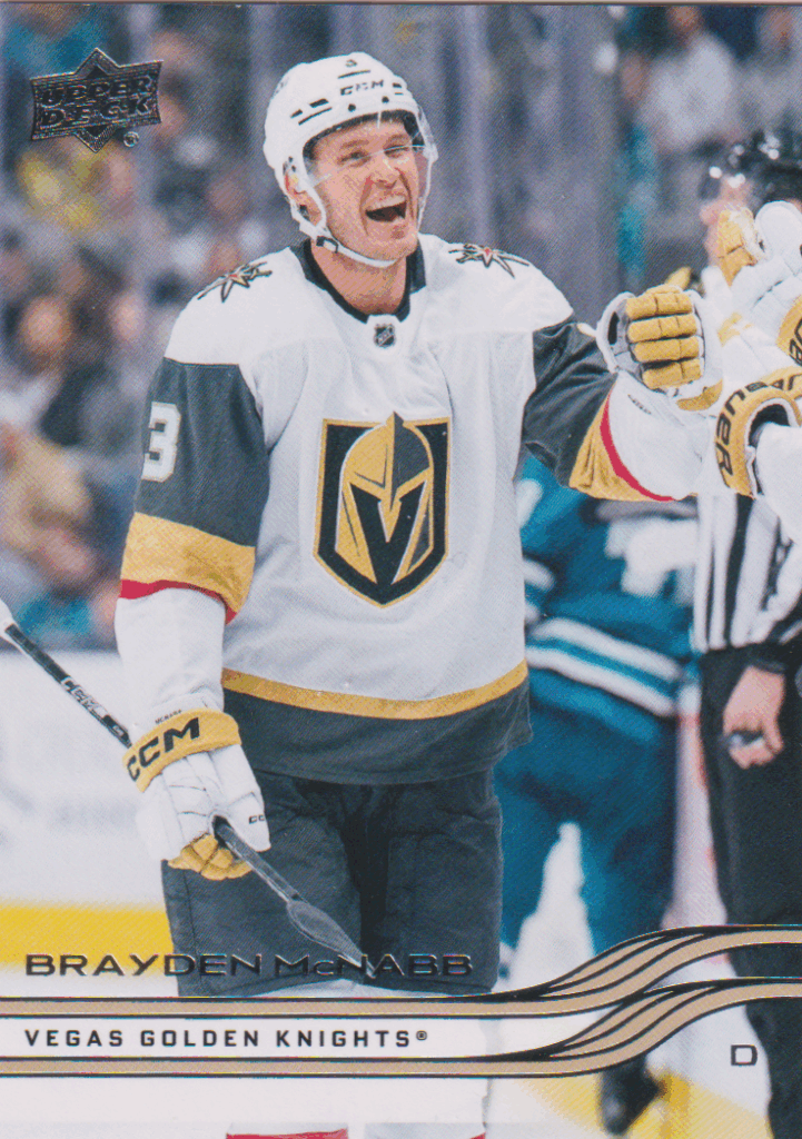2025/26 Upper Deck Series 1 – Brayden McNabb Vegas Golden Knights 185