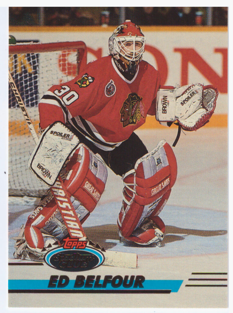 1993/94 Topps Stadium Club – Ed Belfour Chicago Blackhawks 99