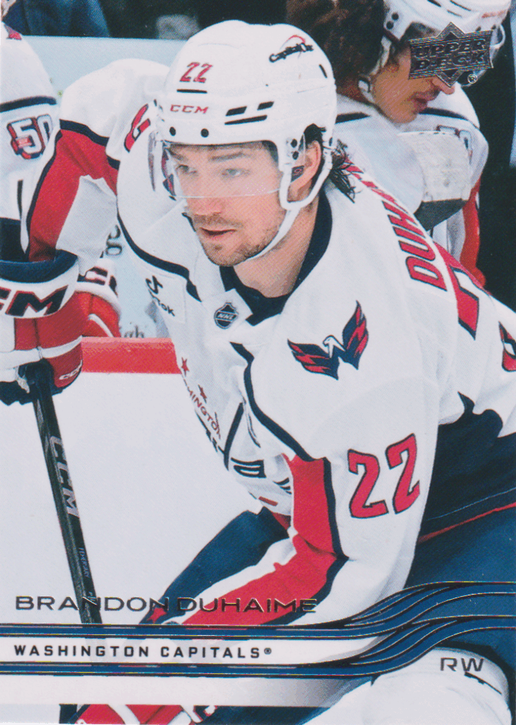 2025/26 Upper Deck Series 1 – Brandon Duhaime Washington Capitals 187