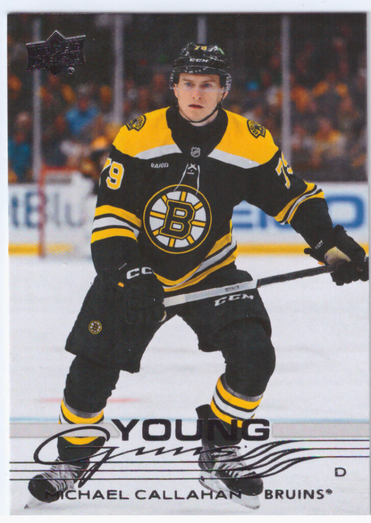 2025/26 Upper Deck Series 1 – Michael Callahan Boston Bruins 222