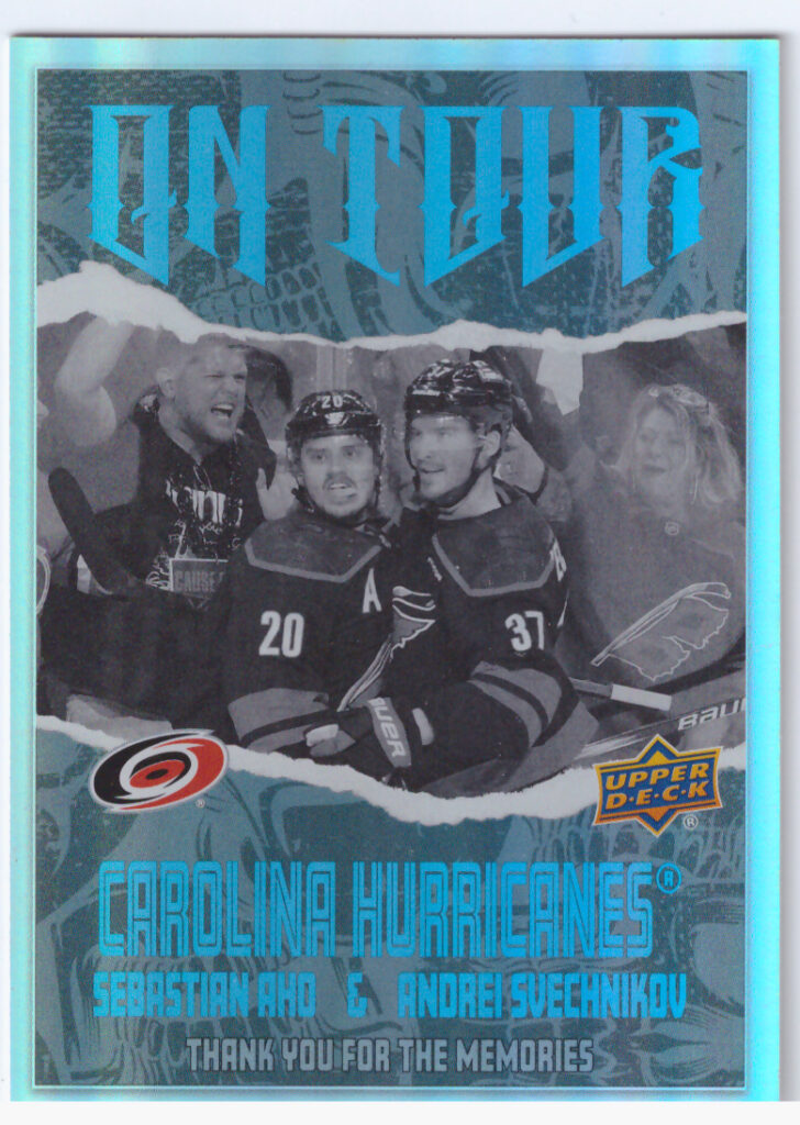 2024/25 Upper Deck Series 2 – Sebastian Aho, Andrei Svechnikov Carolina Hurricanes OT-11