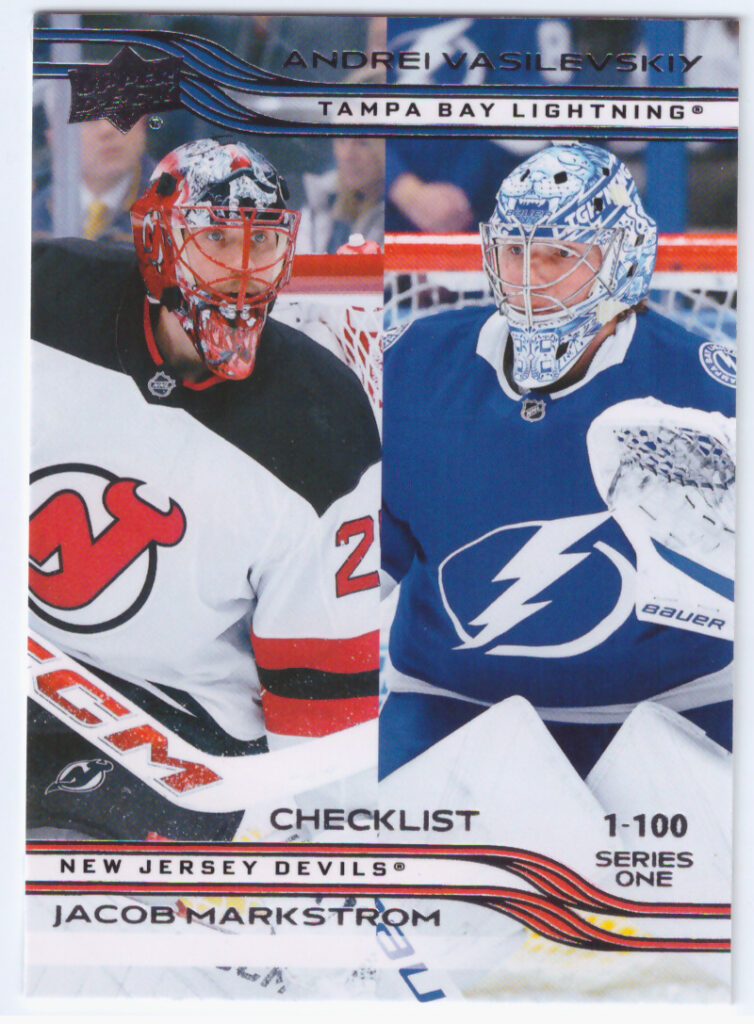 2025/26 Upper Deck Series 1 – Andrei Vasilevskiy, Jacob Markstrom 199