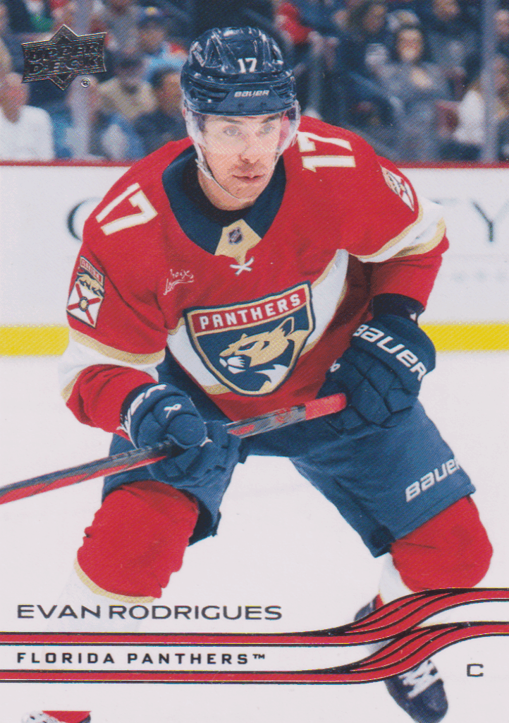 2025/26 Upper Deck Series 1 – Evan Rodrigues Florida Panthers 69