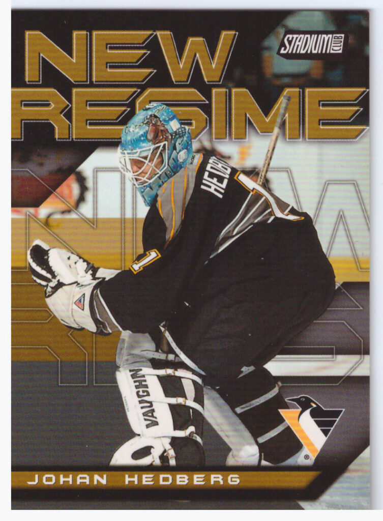 2000/01 Topps Stadium Club – Johan Hedberg Pittsburgh Penguins NR10