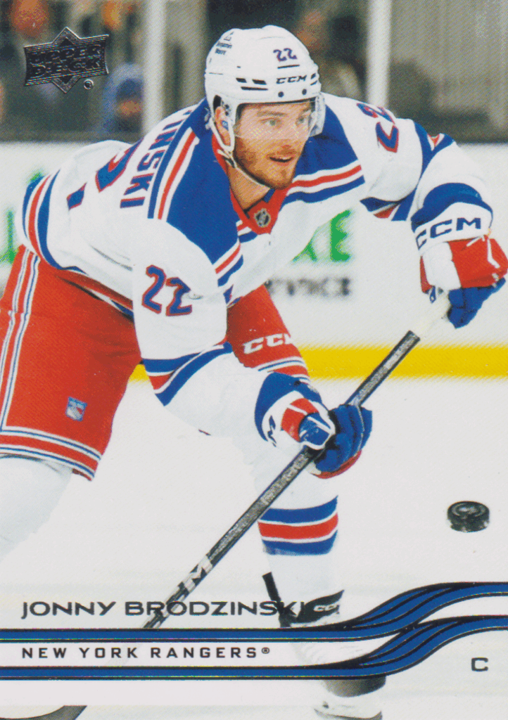 2025/26 Upper Deck Series 1 – Jonny Brodzinski New York Rangers 114