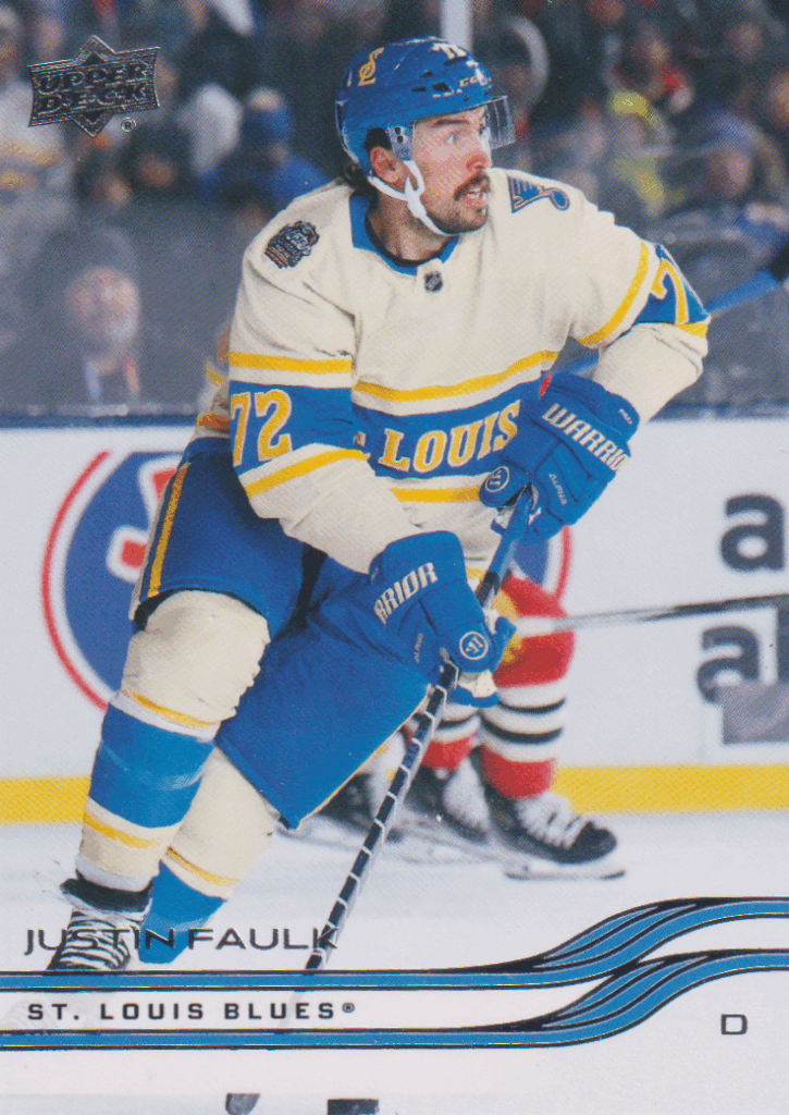 2025/26 Upper Deck Series 1 – Justin Faulk St. Louis Blues 149