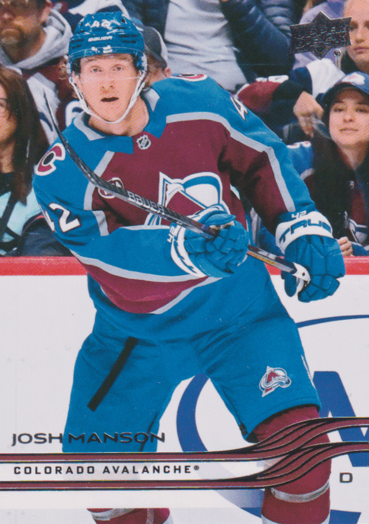 2025/26 Upper Deck Series 1 – Josh Manson Colorado Avalanche 43