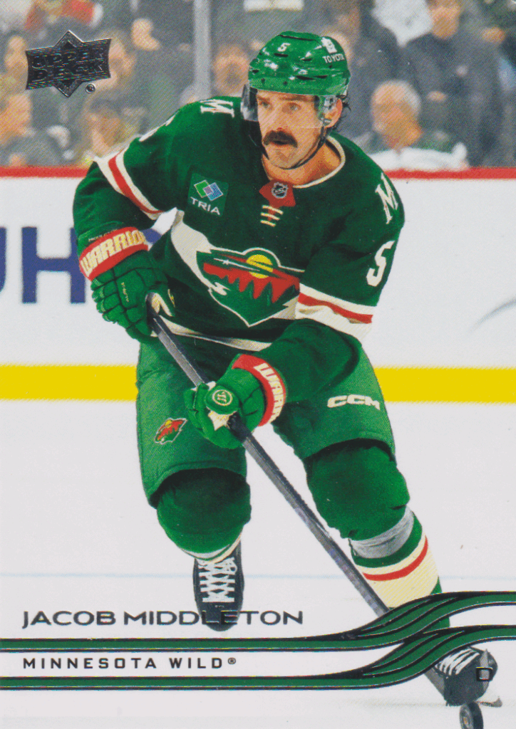 2025/26 Upper Deck Series 1 – Jacob Middleton Minnesota Wild 82