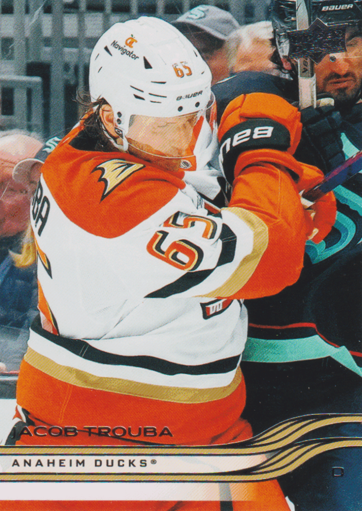 2025/26 Upper Deck Series 1 – Jacob Trouba Anaheim Ducks 6