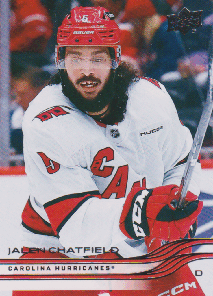 2025/26 Upper Deck Series 1 – Jalen Chatfield Carolina Hurricanes 29