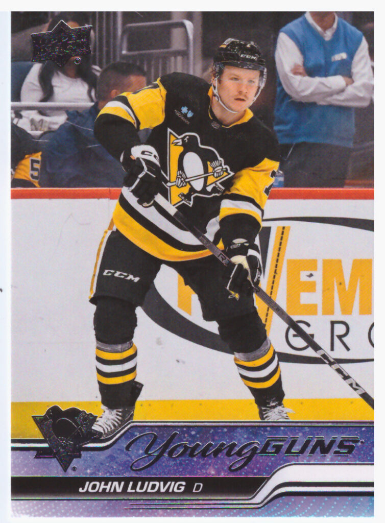 2023/24 Upper Deck Series 2 – John Ludvig Pittsburgh Penguins 490