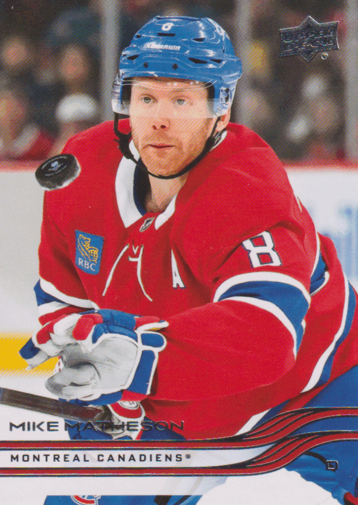 2025/26 Upper Deck Series 1 – Mike Matheson Montreal Canadiens 88
