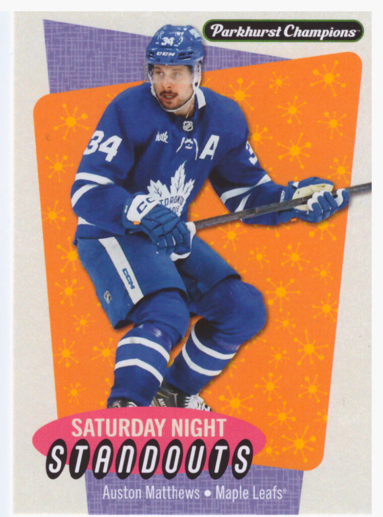 2024/25 Parkhurst Champions – Auston Matthews Toronto Maple Leafs SS-3