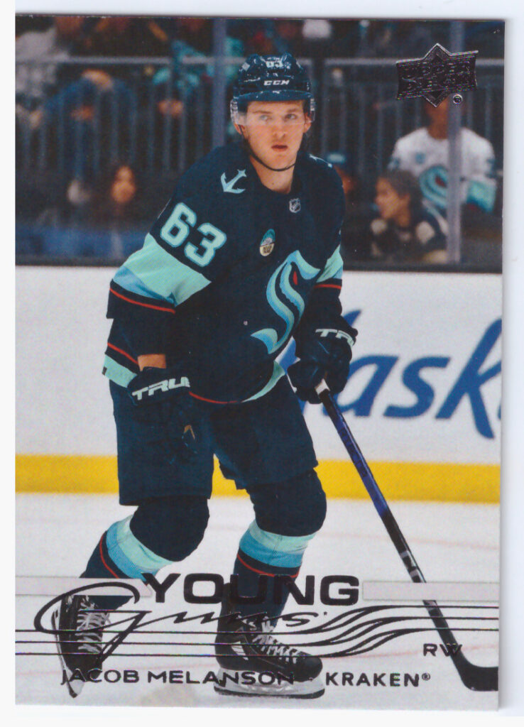 2025/26 Upper Deck Series 1 – Jacob Melanson Seattle Kraken 230
