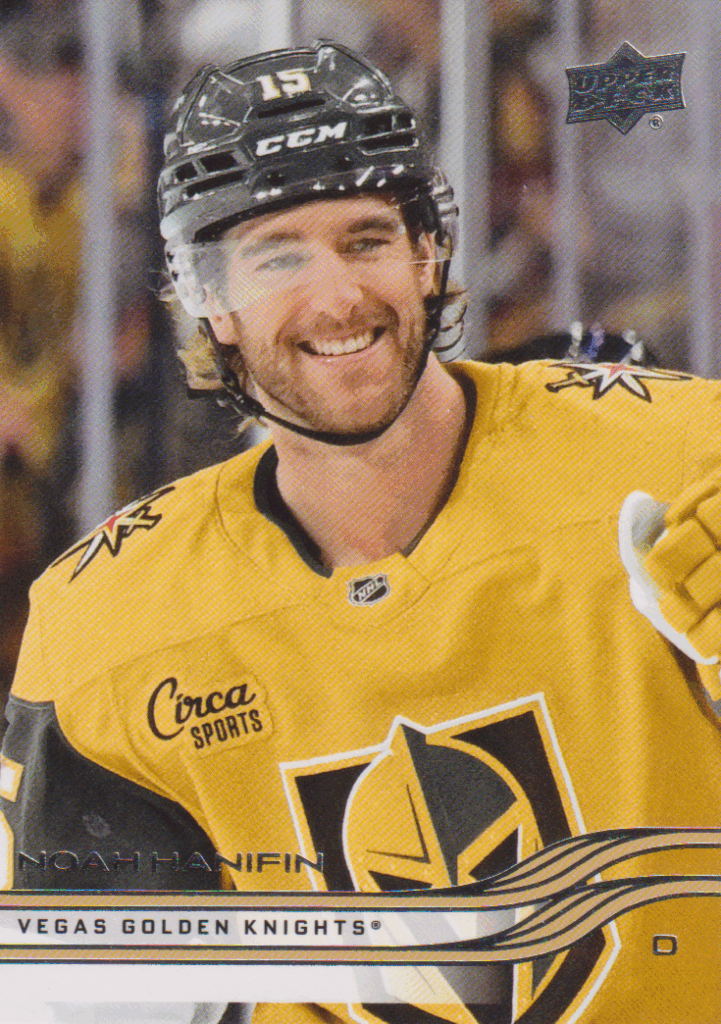 2025/26 Upper Deck Series 1 – Noah Hanifin Vegas Golden Knights 184