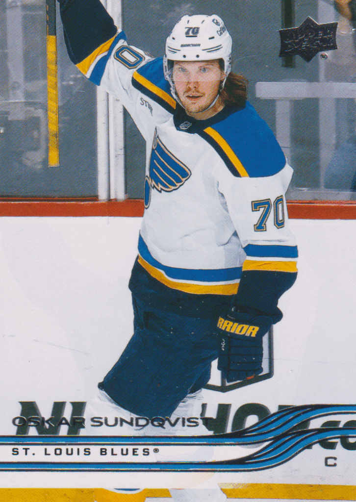2025/26 Upper Deck Series 1 – Oskar Sundqvist St. Louis Blues 153
