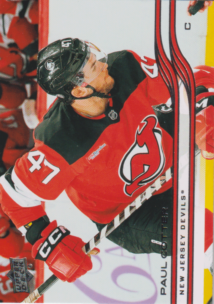 2025/26 Upper Deck Series 1 – Paul Cotter New Jersey Devils 102