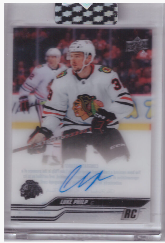 2023/24 Clear Cut – Luke Philp Chicago Blackhawks CC-LP