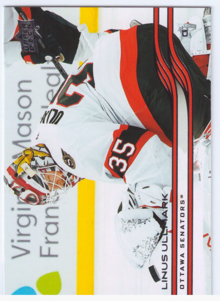 2025/26 Upper Deck Series 1 – Linus Ullmark Ottawa Senators 118