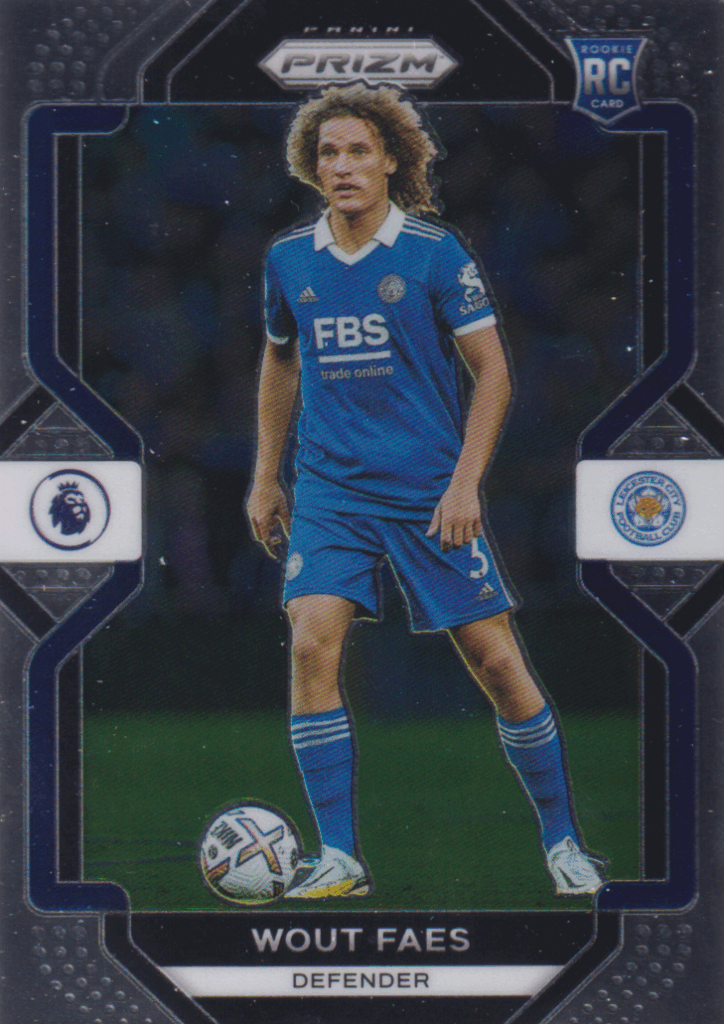 2022/23 Panini Prizm EPL – Wout Faes Leicester City 98