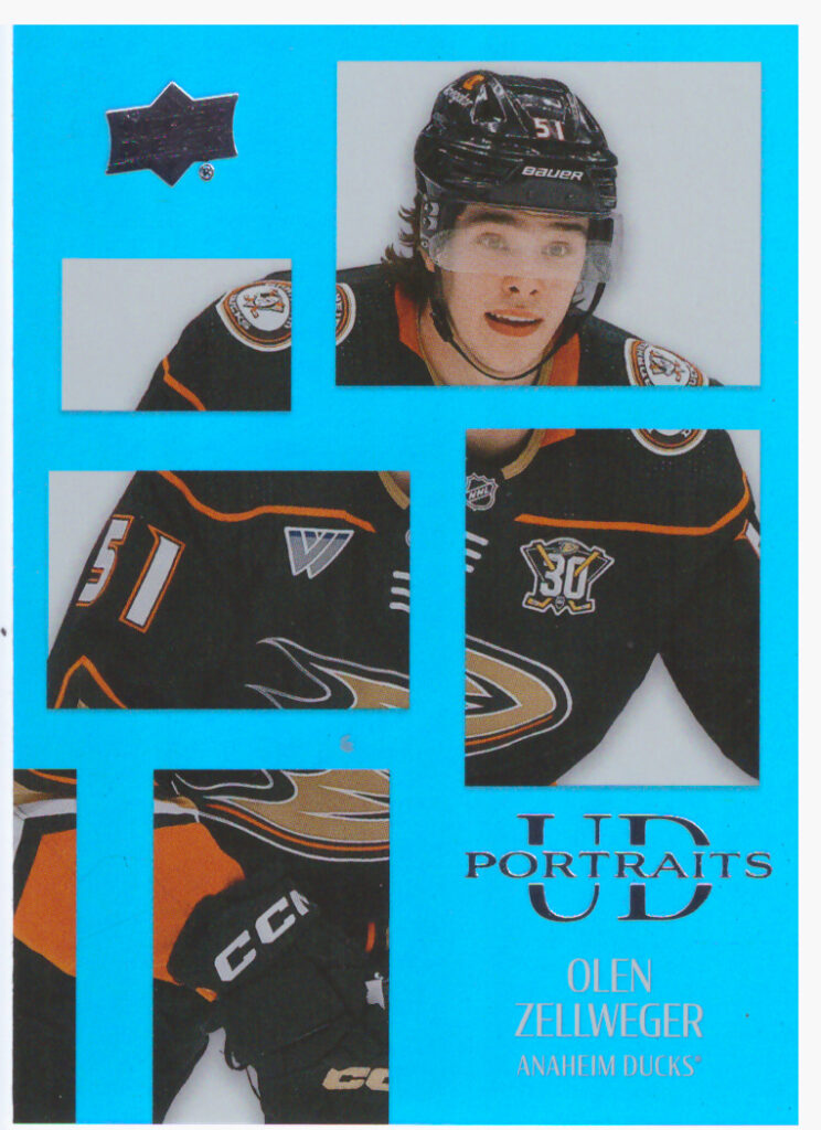 2024/25 Upper Deck Series 2 – Olen Zellweger Anaheim Ducks P41