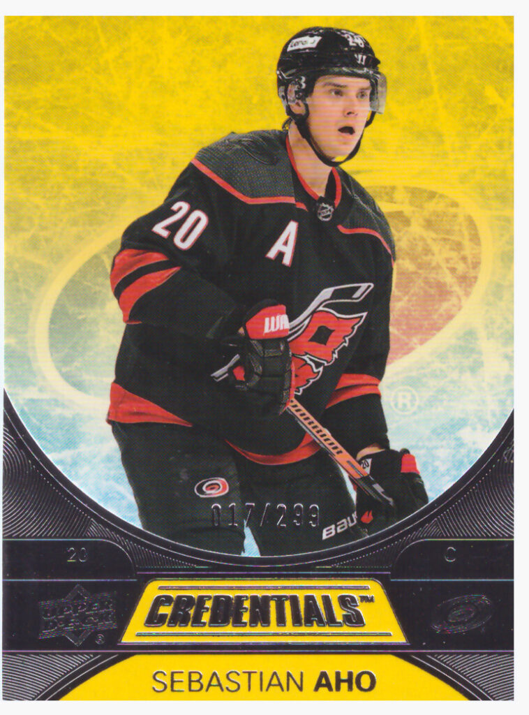 2021/22 Credentials – Sebastian Aho Carolina Hurricanes   /299