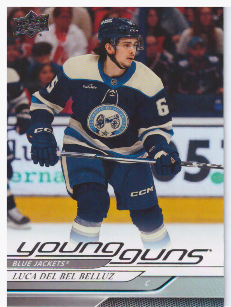 2024/25 Upper Deck Series 1 – Luca Del Bel Belluz Columbus Blue Jackets 214