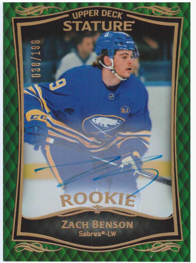 2023/24 Stature – Zach Benson Buffalo Sabres 31   /199