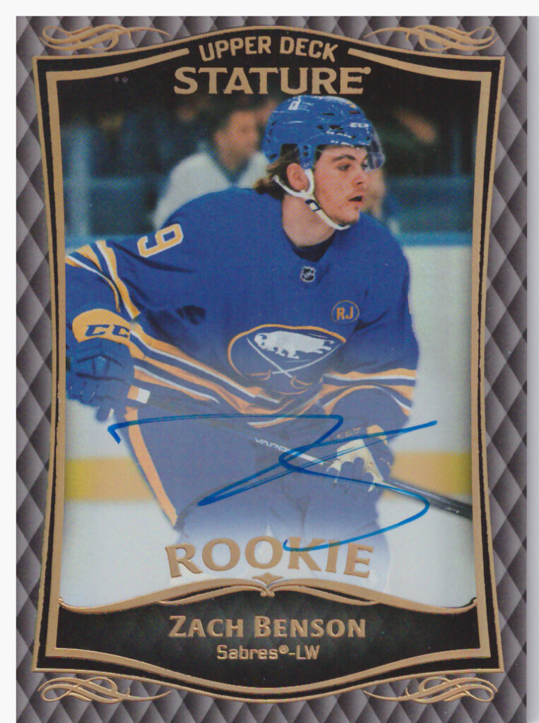 2023/24 Stature – Zach Benson Buffalo Sabres 31