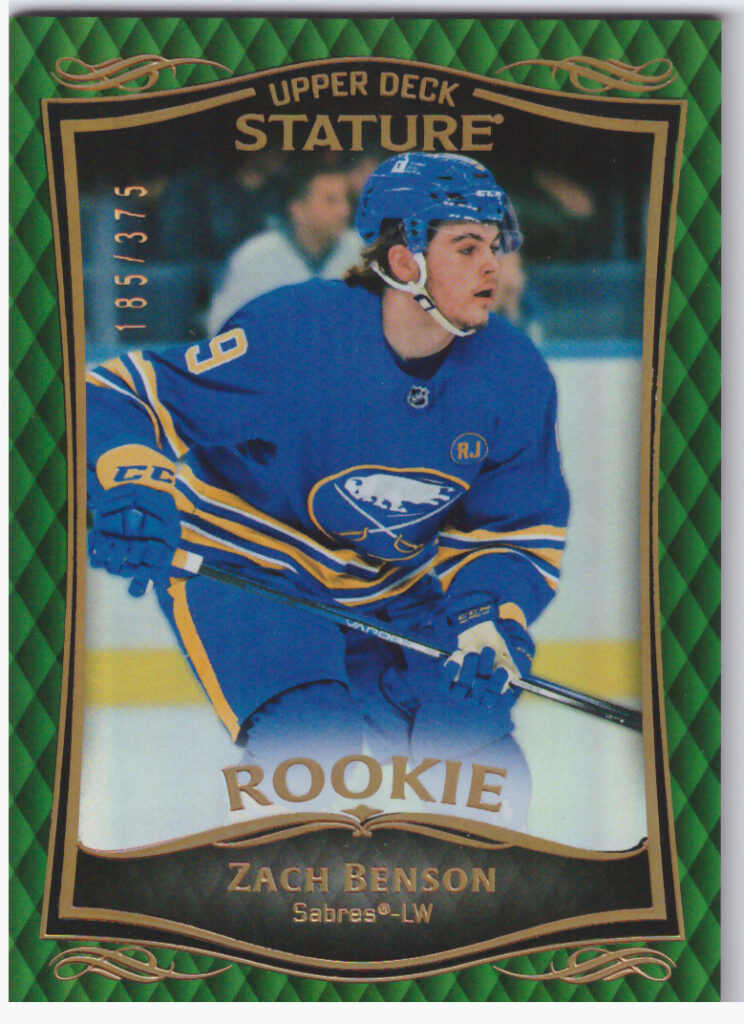 2023/24 Stature – Zach Benson Buffalo Sabres 31   /375