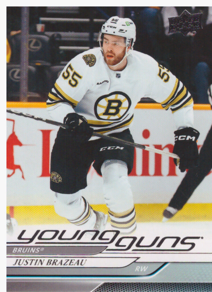 2024/25 Upper Deck Series 1 – Justin Brazeau Boston Bruins 222
