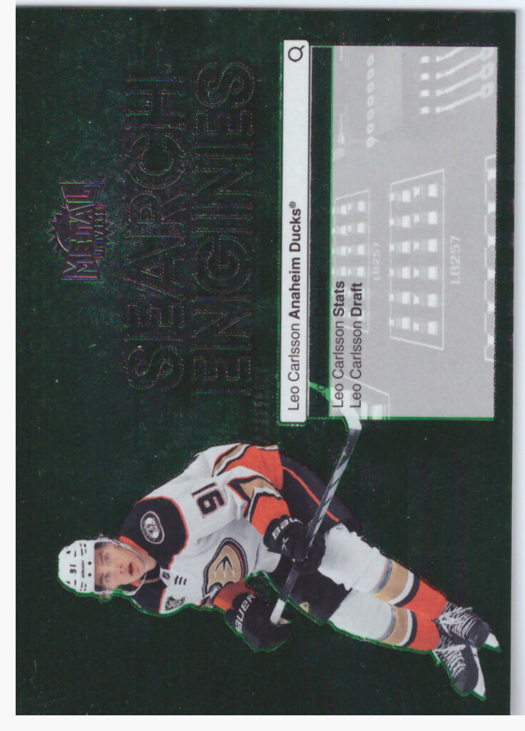 2024/25 Metal Universe – Leo Carlsson Anaheim Ducks ST-3
