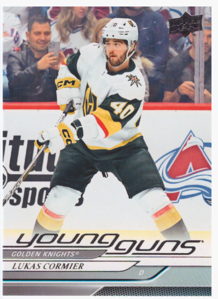 2024/25 Upper Deck Series 1 – Lukas Cormier Las Vegas Golden Knights 249