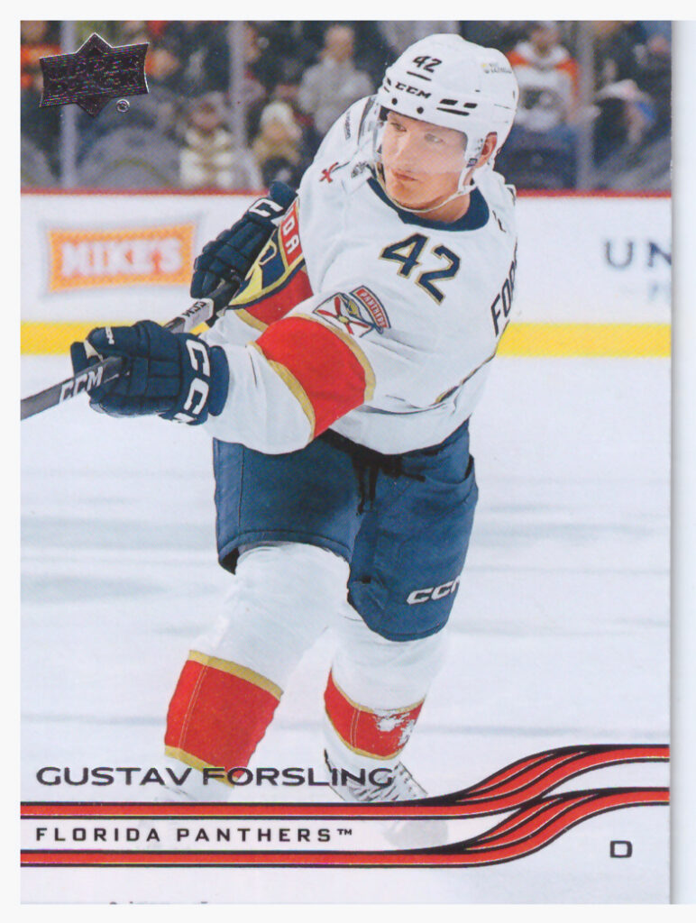 2025/26 Upper Deck Series 1 – Gustav Forsling Florida Panthers 71