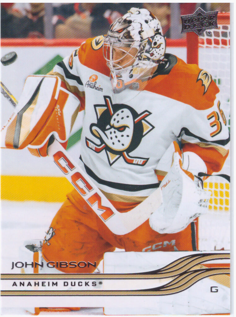 2025/26 Upper Deck Series 1 – John Gibson Anaheim Ducks 5