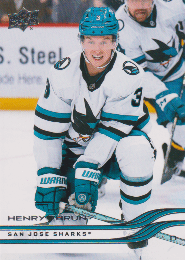 2025/26 Upper Deck Series 1 – Henry Thrun San Jose Sharks 139