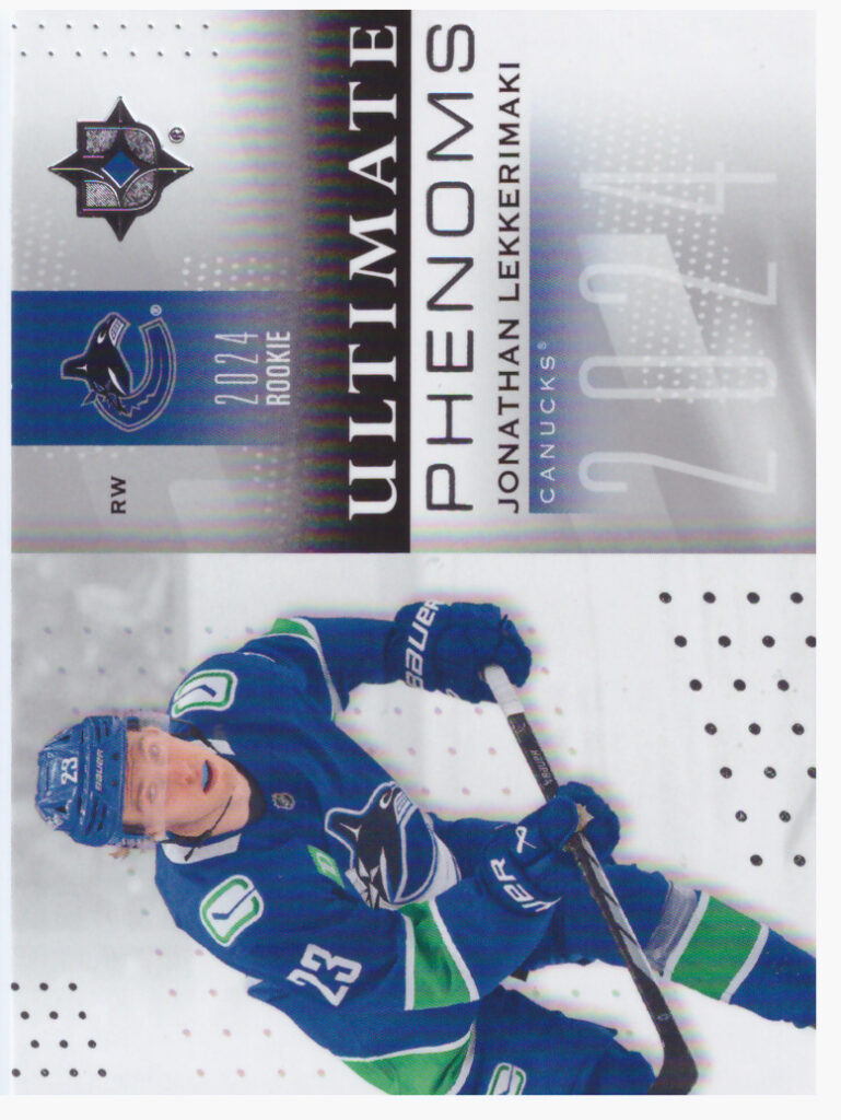 2024/25 Ultimate – Jonathan Lekkerimaki Vancouver Canucks UP-LE