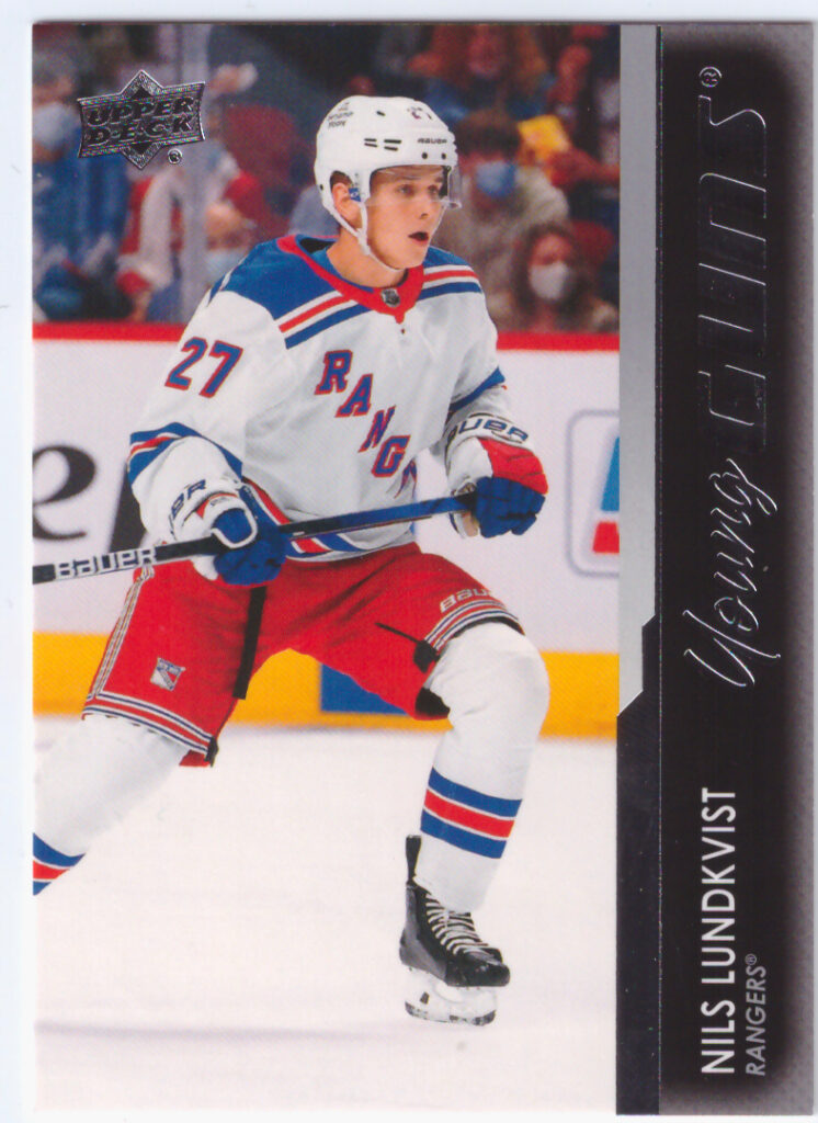 2021/22 Upper Deck Series 2 – Nils Lundkvist New York Rangers 456