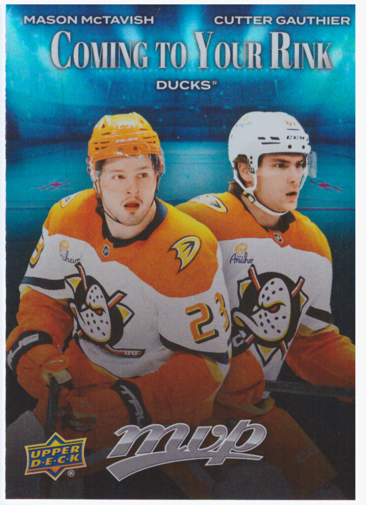 2025/26 MVP – Mason McTavish, Cutter Gauthier Anaheim Ducks CR-1