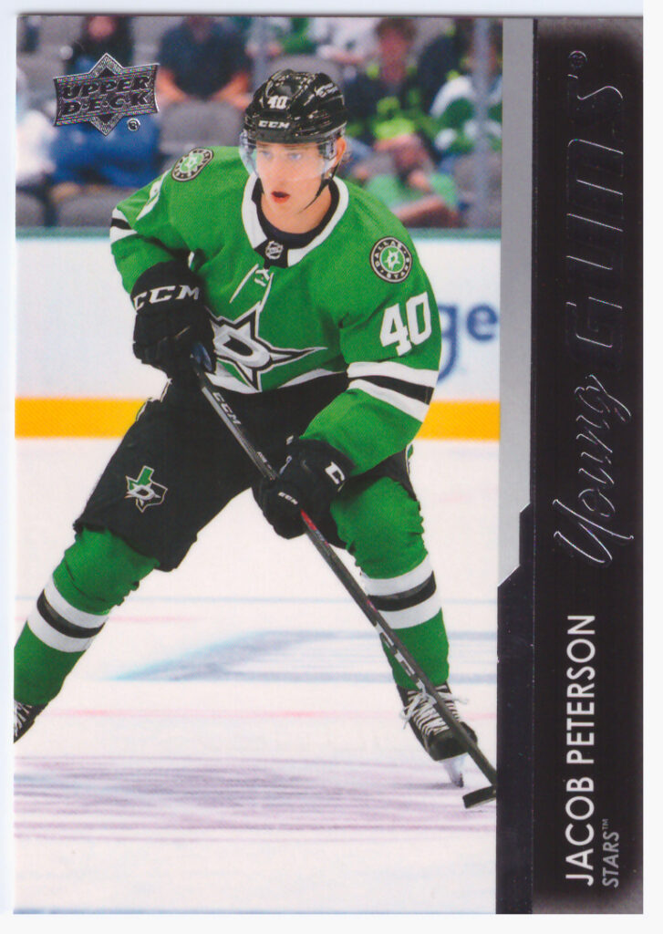 2021/22 Upper Deck Series 2 – Jacob Peterson Dallas Stars 492