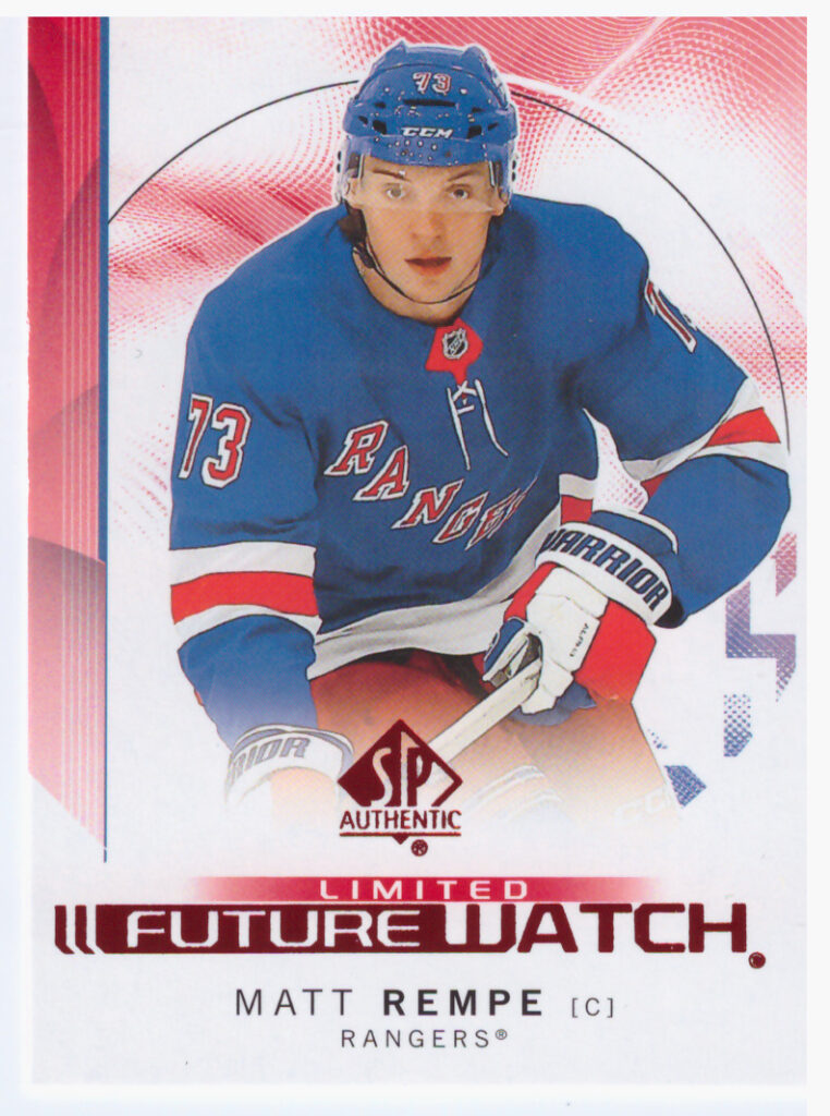 2024/25 SP Authentic – Matt Rempe New York Rangers 109