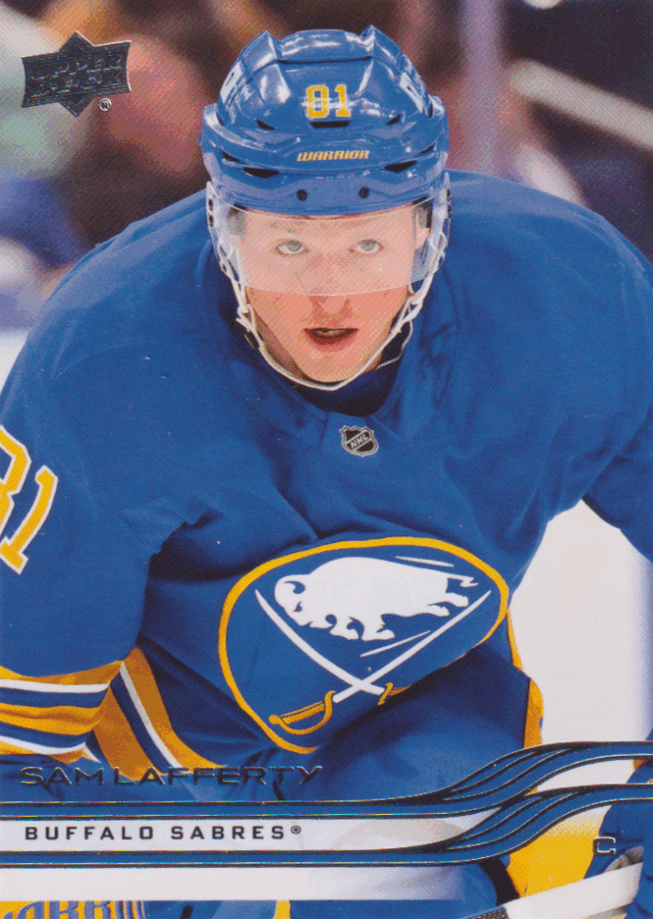 2025/26 Upper Deck Series 1 – Sam Lafferty Buffalo Sabres 16