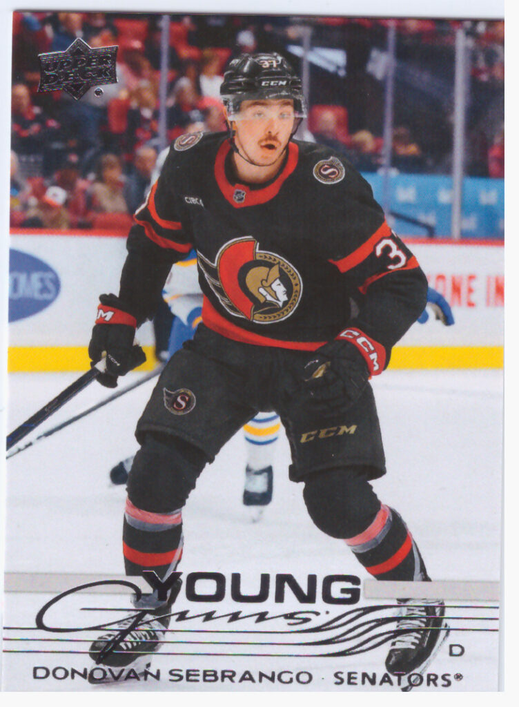2025/26 Upper Deck Series 1 – Donovan Sebranco Ottawa Senators 229