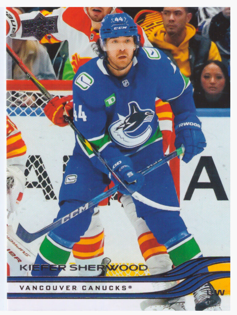 2025/26 Upper Deck Series 1 – Kiefer Sherwood Vancouver Canucks 174