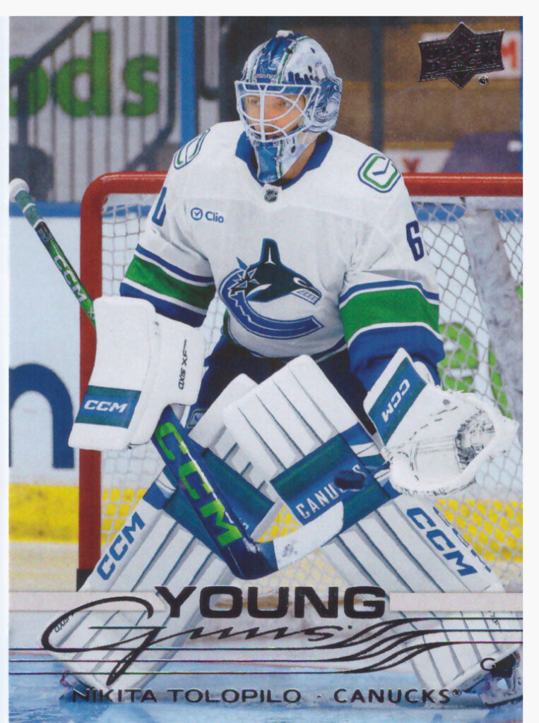 2025/26 Upper Deck Series 1 – Nikita Tolopilo Vancouver Canucks 221